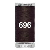 Gutermann super sterk naaigaren | 100m | 696 donker bruin naaigaren GM - 100 - SS - M782 - 696 - DBRUIN